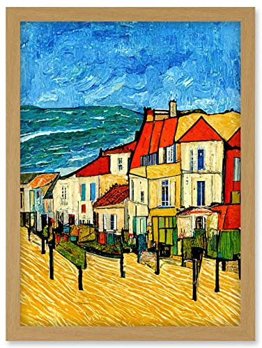 Doppelganger33 LTD France Marseille Van Gogh Style Modern Artwork Framed Wall Art Print A4