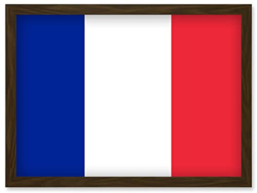 Artery8 France National Flag Patriotic Vexillology World Flags Country Region Poster Artwork Framed Wall Art Print A4