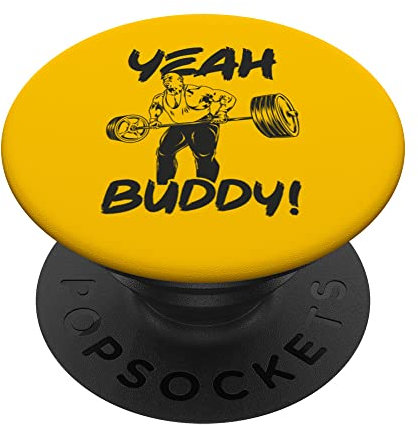 Yeah Buddy – Ronnie Coleman Langhantel-Reihe – Gym Motivational PopSockets mit austauschbarem PopGrip