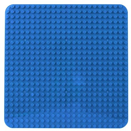 große Platte Kompatibel mit Lego Duplo, 38 x 38cm grundplatte, Konstruktionsspielzeug für Mädchen und Jungen (1PCS, Blau)