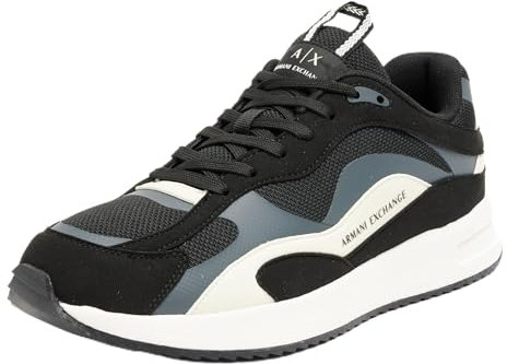 Armani Exchange Dusseldorf, Scarpe da Ginnastica Uomo, Nero Scuro, 40 EU
