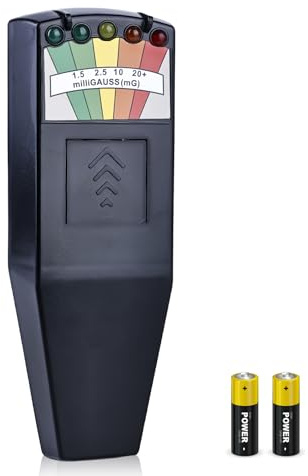 K2 EMF Meter Magnetfeld, Strahlungsdetektor Tragbarer, Handheld EMF Messgerät, Electromagnetic Paranormale Geräte Tester, K2 EMF Messgerät Paranormal Equipment Tester 50Hz-20.000Hz, Schwarz