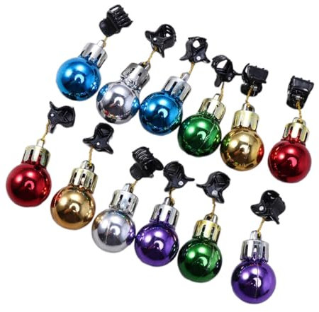 Weihnachtsbartclips Kunststoff, Weihnachten Feier Deko