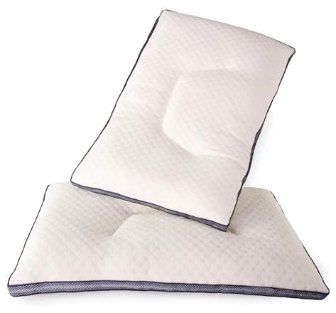 Mixibaby Premium Kopfkissen 2er Set 50 x 70cm Schlafkissen Atmungsaktiv Weich Kissen Gestepptes Nackenkissen, Model:Neck Support Pillow