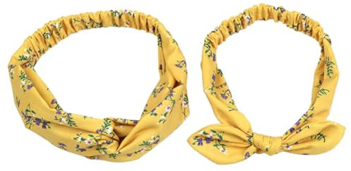 Conjunto de Diademas Elásticas Anudadas para Padres E Hijos
