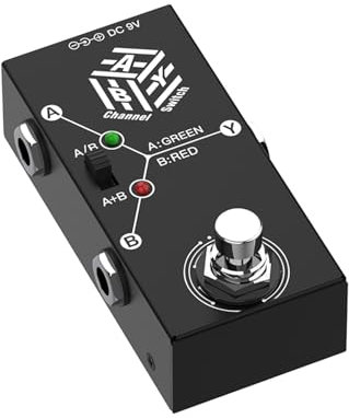 ABY Line Selector ABY Channel Switch AB Switch Guitar Effect Pedal True Bypass Guitar Pedal AB Box Effect Pedal Parts Guitar Pedal Ab Box