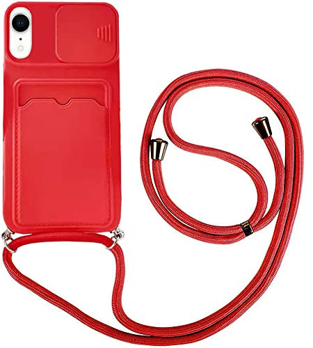 Wishcover store Funda para Cuerda para iPhone 16,Funda Deslizante Cámara Proteger,Protección cámara Carcasa,Cubierta de cámara Deslizante Proteger Ultra-con Colgante Ajustable Collar Correa