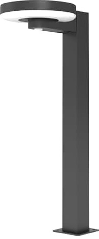 4lite Arundel Solar Outdoor Bollard Light (Anthracite) 650lm Motion Sensored IP44 Rated Exterior Garden Light - 4L2/6019-4Yr Guarantee
