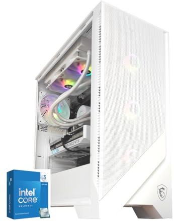 Pc Gaming i5 14600KF - Scheda video RTX 5060 TI 16GB - RAM 32GB DDR5 6000mhz - Nvme 1TB Pci 4 - Dissipatore a Liquido 360mm - Wifi e Bluetooth - Windows 11 -Bianco