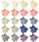 50 Stück Bunte Mini Blumen Haarklammern, Rutschfest Kleine Blumen Haarspangen, für Dünnes Mitteldickes Haar Starke Feste Haarspangen Haar Accessoires Geschenk