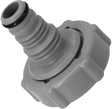 Mikiuly Adaptateur de Drainage pour Tuyau de Piscine, Adaptateur de Tuyau de Vidange, Connecteur de Valve de Vidange (Gris Ø 32 mm)