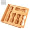 comfoyar 5 In 1 Bamboo Storage Bag Organizer with Slider for Kitchen, Baggie Organiser for Drawer or Wall Mount, Compatible with Gallon Quart Sandwich Snack Size Bag, Variety Plastic Baggies