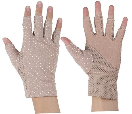 MOBUTOFU Handschuhe Für Damen Halbfingerhandschuh Ohne Handfläche Zum Radfahren Radfahren Autofahren Outdoor-Sport