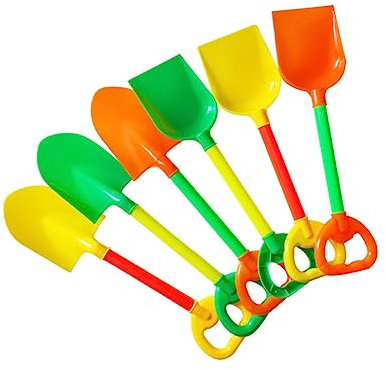SUPVOX 6Pezzi Sabbia Colorate per Giocattoli da Spiaggia Leggeri e Resistenti per Divertimento Spiaggia e attività
