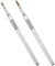 2 Pcs 3D Nail Art Brush, 3D Flower Brush for Acrylic Nails Silver Nail Liner Brushs with Non-Slip Handle for Professional Nails Art Application Designs Home DIY