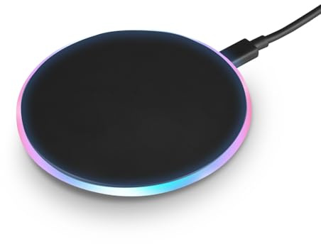 Perixx PERIPRO-713 Wireless Charger, 5W Standard USB-C Charging Mode, Compatible with iPhone 16/16Plus/16Pro/16ProMax, LED Charging Notification
