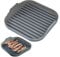 Hemore Microwave Bacon Tray, 9.8X9.8inch Food-Grade Silicone Bacon Tray for Microwave Cooking, Microwaves Bacons Cooker (Black)