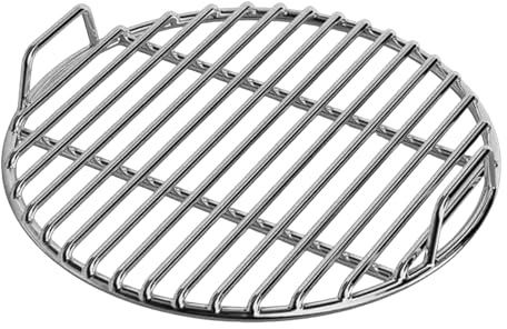Runde 304 Edelstahl Grillroste mit Griff, Holzkohlegrills, BBQ Grillrost, passend für Kugelgrill, Holzkohle Grill, tragbares Outdoor Grillzubehör, für Camping, Picknick, Garten (30 cm)
