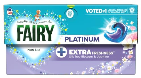 Fairy Platinum Silk Tree Blossom & Jasmine Laundry Pods, 30 Washes
