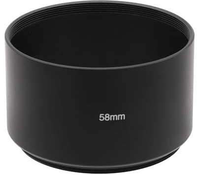 Tele Objektiv Gegenlichtblende kompatibel mit - Filtergewinde Universal 49-95mm Objektiv Sonnenblende Kamera Streulichtblende Lens Hood (58mm)