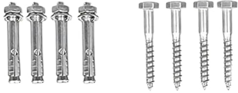 Kivivaka Kit de base de parasol d'extérieur pour pied de parasol robuste en fer avec bouchons de 32 mm/39 mm/49 mm, compatible avec les types traversants et non traversants de type 2