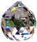 Crystal Sphere Round Prism Faceted Ball Feng shui Decorative 40mm
