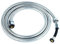 AVAbay 119,9 cm Bidet-Schlauch - langer Duschkopf Edelstahlschlauch Bad WC Handheld Duschkopf Sprayer Verlängerung Ersatzteil mit Messingkupplung, poliertes Chrom