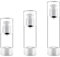 3 x Bouteilles de Pompe Sans Air Rechargeables, Récipient Vide de Distributeur de Crème/Lotion Sous Vide, Bouteilles de Produits de Toilette pour Pot de Pulvérisateur Cosmétique Liquide, 15+30+50ML