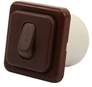Interrupteur Simple va-et-Vient 12V Marron CBE