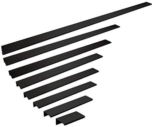 SOTECH Alu Möbelgriff SEARL 180 mm schwarz eloxiert gebürstet Griffleiste Schrankgriff Küchengriff