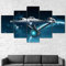 104Tdfc Puzzle 5 teilig Bilder wandbild 200x100CM Cadeau d' Star Trek Enterprise Ship Modulare Wandkunst Wandaufkleber Teiliges Vlies Leinwandbild Dekoration