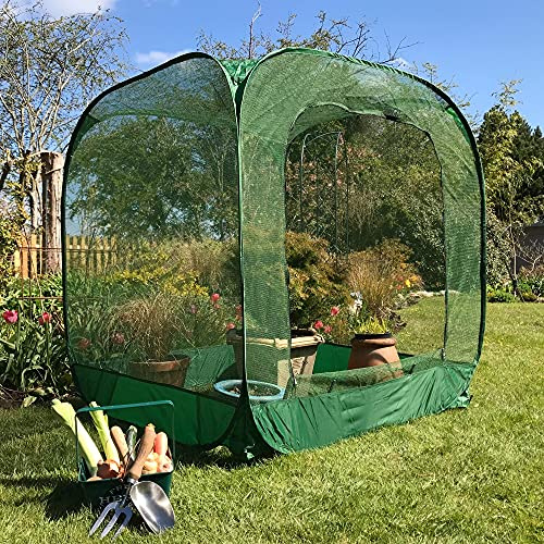 GardenSkill Serre avec Filet Anti-Oiseaux pour Jardin, Jardinières, Lits Surélevées | Housse Potager pour la Culture des Fruits, des Herbes, des Fleurs et des légumes | 1,25 x 1,25 x 1,35 m
