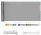 Balkon Sichtschutz, Balkonabdeckung 220 g/m² Innen Balkonverkleidung UV-Schutz (210Größen&21Farben) Ohne Bohren mit Ösen Kabelbinder und Kordel für Balkongeländer Terrasse,105X1000CM hellgrau