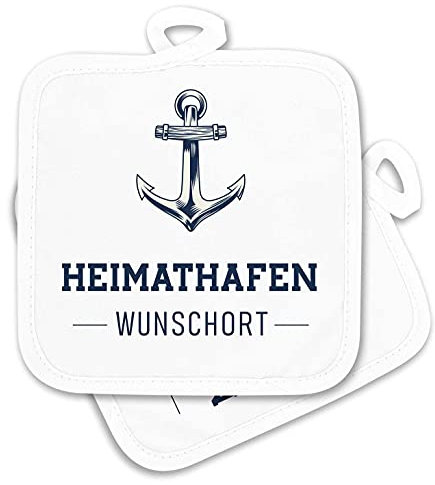 Topflappen-Set ''Heimathafen Wunschort