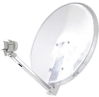 HDME Antenne Satellite 60 Easy - Parabole Transparente 65 CM + LNB Universel - Gain 34,6 DB, Facteur de Bruit 0,3 DB