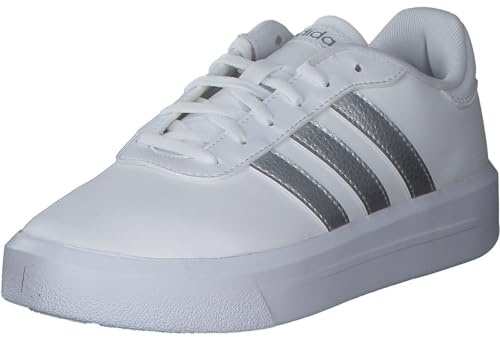 adidas Damen Court Platform Shoes, Cloud White / Silver / Cloud White, 40 EU