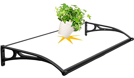 FUFU Auvent Auvent De Patio, Parasol De Jardin, Anti-UV Et Imperméable, Auvent De Porte D'entrée, 60-150cm (Size : 80x80cm)