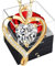 SWEETIME Rose eternelle,Roses Conservée Rouge,Vraie Fleurs Préservée,Rosen Stabilisée,Cadeau pour Elle la Noël,La Saint-Valentin,Fête des mères