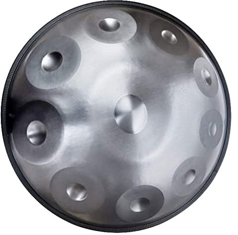 PROPFE Trommeln aus nitriertem Titanlegierungsstahl, Handtrommel, Handpan, professionelles, sorgenfreies Luftgeist-Trommelinstrument, Stahlzungentrommel für Musikliebhaber