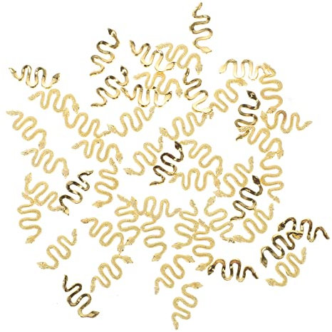 FRCOLOR 50stücke Schlange Nagel Charms Schlange Nagelkunst Schmuck Schlangenform Nagel Dekoration Für Acrylnägel Nail Art Charm