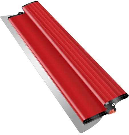 DEKEones Spatole per Stucco, Frattazzo per Stucco con Impugnatura Z, 40cm Spatole in Acciaio Inox Rasatura Spatola per Intonacare Rapidamente (Rosso)