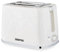 GEEPAS 2 Slice Toaster | 7 Browning Levels Cancel Defrost Reheat | For Thin Small Bread Slice, Removable Crumb Tray Cool Touch Housing High Lift | Space-Saving Design | 2 Yr Warranty 900W White Skye