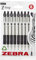 Zebra Pen Z Grip schwarze Kugelschreiber mit Taschenclip, 8 Stück, einziehbare schwarze Tinte, zuverlässiger schwarzer Kugelschreiber, Multipack für den täglichen Gebrauch, 8 Stück