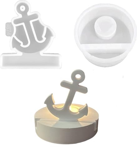 Silikonformen Gießformen, Silikonform Kerzenhalter, Silikon Gießform Kerzenhalter, Gipsformen zum Gießen (Anker)