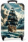 NoBoringSuitcases.com Kinderkoffer, Koffer Kinder Jungen, Kinder Reisekoffer, Kindertrolley, Handgepäck Koffer 55x40x20 cm (Piratenschiff - Grau)
