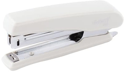 D.RECT 5221 Heftgerät, Hochleistungsheftgerät, Büroheftgerät, Industrieheftgerät, Tischheftgerät, Hefter 20 Blatt, Tacker für Büro, Heftgerät für den Schreibtisch, Weiss