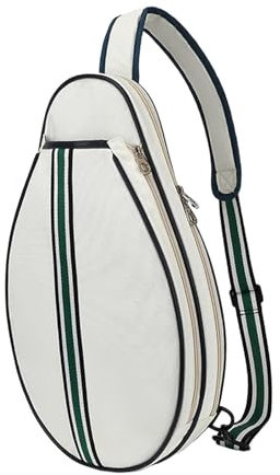 rockible Tennistasche Tennisschlägertasche Erwachsene Spieler Schlägerhülle Multifunktionale Umhängetasche Tennis Umhängetasche Badmintontasche, Beige