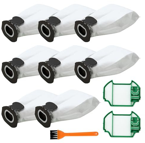 Tallgoo FP7 bolsa de aspiradora para Vorwerk,Bolsa de aspiradora compatible con Vorwerk Kobold VK7 FP7,Bolsa de filtro de repuesto de para Kobold VK7 bolsa de aspiradora sin cable