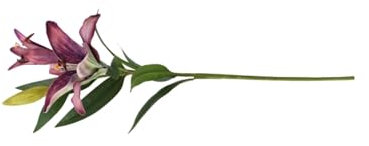 HGTYDV2 Lila Lilienblüten, 74,9 cm, Vintage-Kunstlilien, 3 Stück, für den Innenbereich, künstliche lila Lilien, Blumenarrangement für Zuhause, Hochzeit, Party, Tischdekoration