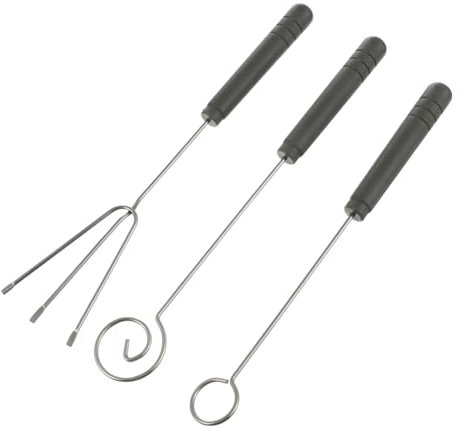 3 Pièces Croix Outils De Trempage De Bonbons Ustensile De Cuisine Fourchette à Tremper à 3 Dents Ustensiles De Cuisine Outil De Décoration Bricolage Plats Réchauds Plastique Grey CRILSTYLEO